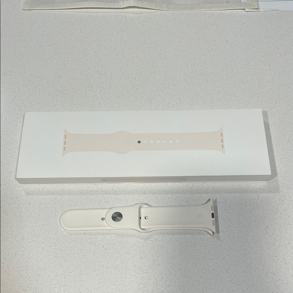 Apple White Wristband - Series 10 - 46MM.  “Light Blush” color. BRAND NEW